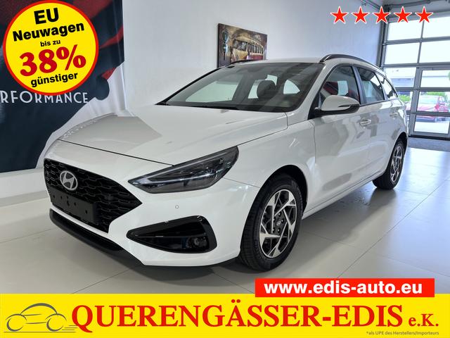 Hyundai i30 - GO 1.0 T-GDi 73 kW (100 PS) Klimaanlage, Sitzheizung, Lenkradheizung, Navigationssystem, DAB, Apple CarPlay, Android Auto, Bluetooth, Freisprecheinrichtung, USB-Anschluss, Digitales Cockpit, LED-Abblendlicht, Dachreling, 16 Zoll Leichtmetallfelgen, uvm.