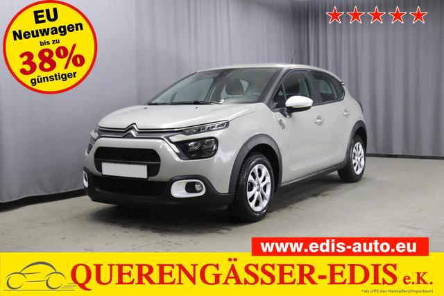 Citroën C3 - YOU 1.2 61kW S&S, Klimaanlage, Einparkhilfe hinten, 5" Infotainmentsystem, Radio DAB, Freisprecheinrichtung, Geschwindigkeitsbegrenzer, Spurassistent, LED-Scheinwerfer, Nebelscheinwerfer, 15" Stahlfelgen, uvm.