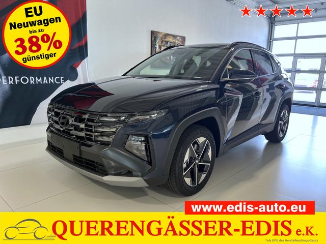 Hyundai TUCSON - GO+ 1.6 T-GDI Hybrid 4WD AT 158 kW / 215 PS Panorama Dach, Smart Sense-Paket, 2-Zonen-Klimaautomatik, Android Auto, Apple CarPlay, Voll-LED Scheinwerfer, Keyless Go, Navigationssystem, Virtual Cockpit, 18 Zoll Leichtmetallfelgen, uvm.