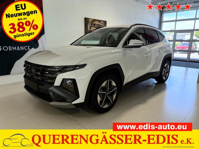 Hyundai TUCSON - GO 1.6 T-GDI 48V 2WD DCT 117 kW (160 PS) Lenkradheizung, Sitzheizung, 2-Zonen-Klimaautomatik, Navigationssystem, Android Auto, Apple CarPlay, Induktive Ladestation, Radio, DAB, Smart-Key, Privacy Glass, Rückfahrkamera, 18 Zoll Leichtmetallfelgen, uvm.