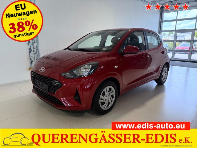Hyundai i10 - GO 1.0 MT 46 kW (63 PS) Klimaanlage, Sitzheizung, Lenkradheizung, Navigationssystem, Radio, DAB, Bluetooth, Android Auto, Apple CarPlay, Rückfahrkamera, Einparkhilfe hinten, Fernlichtassistent, Lichtsensor, uvm.