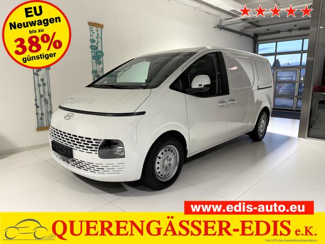 Hyundai Staria - Kastenwagen 1.6 T-GDi HEV 165 kW (224 PS) Sitz-Paket, Lenkradheizung, Sitzheizung, Klimaautomatik, DAB, Navigationssystem, Android Auto, Apple CarPlay, Einparkhilfe vorne und hinten, R&uuml;ckfahrkamera, 17 Zoll Stahlfelgen, Reserverad, uvm.