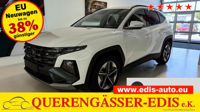 Hyundai TUCSON - GO 1.6 T-GDI 48V 2WD DCT 117 kW (160 PS) Lenkradheizung, Sitzheizung, 2-Zonen-Klimaautomatik, Navigationssystem, Android Auto, Apple CarPlay, Induktive Ladestation, Radio, DAB, Smart-Key, Privacy Glass, Rückfahrkamera, 18 Zoll Leichtmetallfelgen, uvm.