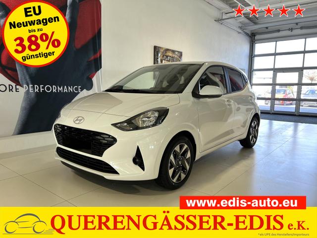 Hyundai i10 - GO+ 1.2 AMT 58 kW (79 PS) Klimaautomatik, Navigationssystem, Apple CarPlay & Android Auto, Sitzheizung, Lenkradheizung, Einparkhilfe hinten, Rückfahrkamera, Privacy Glass, 15" Leichtmetallfelgen, uvm.