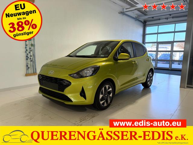 Hyundai i10 - GO+ 1.2 MT 58 kW (79 PS) Klimaautomatik, Navigationssystem, Apple CarPlay & Android Auto, Sitzheizung, Lenkradheizung, Einparkhilfe hinten, R&uuml;ckfahrkamera, Privacy Glass, 15" Leichtmetallfelgen, uvm.