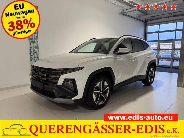 Hyundai TUCSON - GO 1.6 T-GDI Hybrid 2WD AT 176 kW (239 PS) 2-Zonen-Klimaautomatik, Sitzheizung, Lenkradheizung, Navigationssystem, DAB, Android Auto, Apple CarPlay, R&uuml;ckfahrkamera, Einparkhilfe vorne und hinten, 18 Zoll Leichtmetallfelgen, uvm.