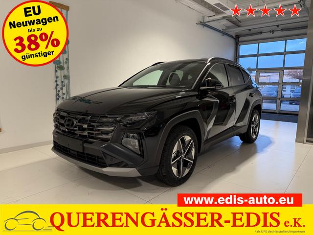 Hyundai TUCSON - GO 1.6 T-GDI Hybrid 2WD AT 176 kW (239 PS) 2-Zonen-Klimaautomatik, Sitzheizung, Lenkradheizung, Navigationssystem, DAB, Android Auto, Apple CarPlay, R&uuml;ckfahrkamera, Einparkhilfe vorne und hinten, 18 Zoll Leichtmetallfelgen, uvm.