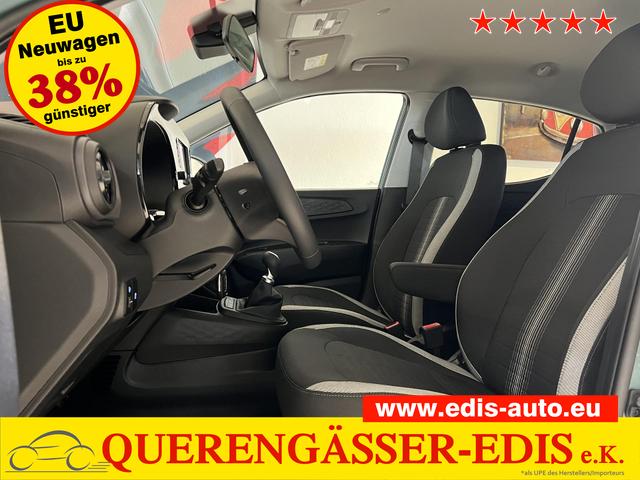 Hyundai i10 - GO+ 1.2 AMT 58 kW (79 PS) Klimaautomatik, Navigationssystem, Apple CarPlay & Android Auto, Sitzheizung, Lenkradheizung, Einparkhilfe hinten, R&uuml;ckfahrkamera, Privacy Glass, 15" Leichtmetallfelgen, uvm.