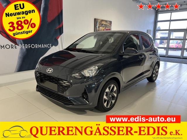 Hyundai i10 - GO+ 1.2 AMT 58 kW (79 PS) Klimaautomatik, Navigationssystem, Apple CarPlay & Android Auto, Sitzheizung, Lenkradheizung, Einparkhilfe hinten, R&uuml;ckfahrkamera, Privacy Glass, 15" Leichtmetallfelgen, uvm.