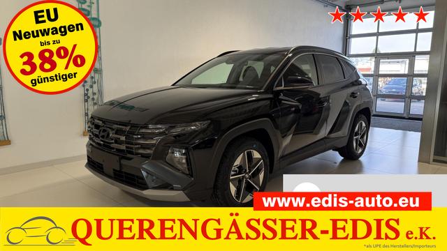 Hyundai TUCSON - GO+ 1.6 T-GDI Hybrid 4WD AT 176kW / 239PS 2-Zonen-Klimaautomatik, Sitzheizung, Lenkradheizung, Navigationssystem, DAB, Android Auto, Apple CarPlay, R&uuml;ckfahrkamera, Einparkhilfe vorne und hinten, 18 Zoll Leichtmetallfelgen, uvm.