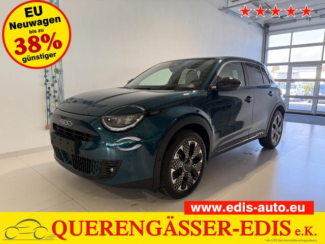 Fiat 600 - La Prima Hybrid 1.2 T3 107 kW (145 PS) DCT Klimaautomatik, Massagesitz, Sitzheizung, elektrisch verstellbarer Fahrersitz, Radio, DAB, Apple CarPlay, Android Auto, Navigationssystem, 18 Zoll Leichtmetallfelgen, uvm.