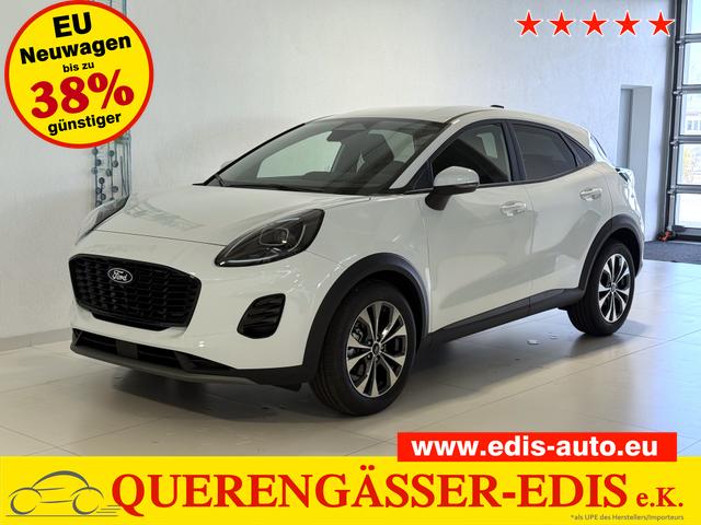 Ford Puma - Titanium 1.0 EcoBoost Hybrid 92 kW (125 PS) Lenkradheizung, Sitzheizung, DAB, Navigationssystem, Radio, Apple CarPlay, Android Auto, Einparkhilfe hinten, R&uuml;ckfahrkamera, Verkehrsschild-Erkennungssystem, 17"-LM-Felgen, uvm.