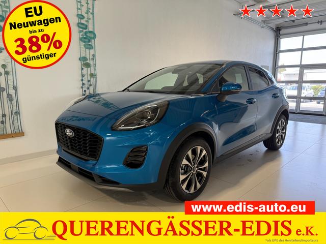 Ford Puma - Titanium 1.0 EcoBoost Hybrid 92 kW (125 PS) Lenkradheizung, Sitzheizung, DAB, Navigationssystem, Radio, Apple CarPlay, Android Auto, Einparkhilfe hinten, R&uuml;ckfahrkamera, Verkehrsschild-Erkennungssystem, 17"-LM-Felgen, uvm.