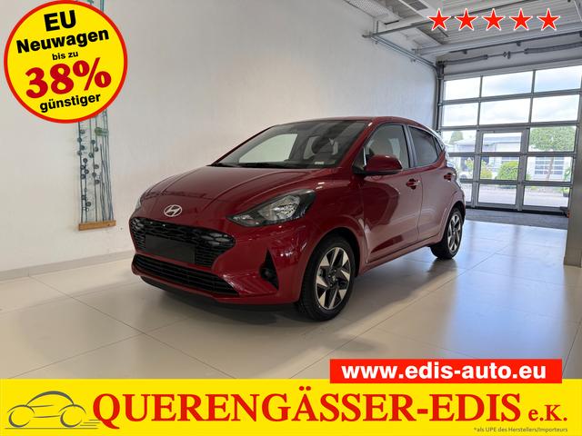 Hyundai i10 - GO+ 1.2 MT 58 kW (79 PS) Klimaautomatik, Navigationssystem, Apple CarPlay & Android Auto, Sitzheizung, Lenkradheizung, Einparkhilfe hinten, R&uuml;ckfahrkamera, Privacy Glass, 15" Leichtmetallfelgen, uvm.