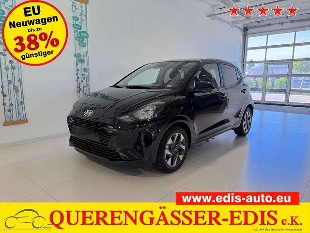 Hyundai i10 - GO+ 1.2 MT 58 kW (79 PS) Klimaautomatik, Navigationssystem, Apple CarPlay & Android Auto, Sitzheizung, Lenkradheizung, Einparkhilfe hinten, R&uuml;ckfahrkamera, Privacy Glass, 15" Leichtmetallfelgen, uvm.