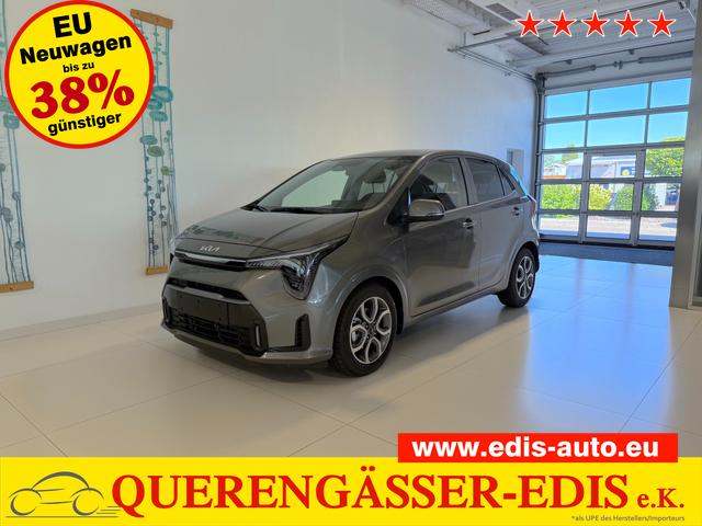 Kia Picanto - Gold 1,0 GDI AMT5 Automatik 50 kW (68 PS) Klimaanlage, Sitzheizung, Lenkradheizung, Navigationssystem, Radio, DAB, Android Auto, Apple CarPlay, Freisprecheinrichtung, Bluetooth, R&uuml;ckfahrkamera, 15 Zoll Leichtmetallfelgen, uvm.