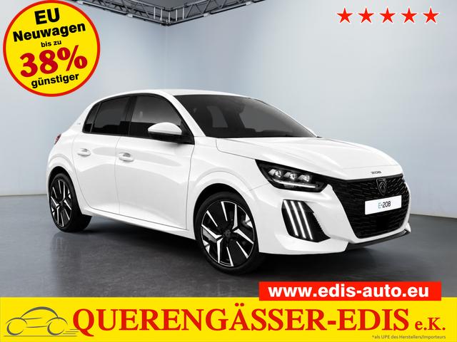 Peugeot e-208 - 54kWh 156PS/115kW GT Pack 2026, 421km WLTP | +17" ALU +Glasdach +RFK +Adaptiver Tempomat +P.Sensor V+H +EL. Fahrersitz +Massage +Apple CarPlay +W&auml;rmepumpe