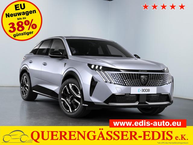 Peugeot e-3008 - GT 210PS/157 kW 73kWh 2026 *519km WLTP* +AHK+21" i-Cockpit+19" ALU+3D-Navi+W&auml;rmepumpe+Adaptiver Tempomat+Apple CarPlay+SHZ+Lenkradheizung+FULL-LED Pixel+180&deg; Kamera+Keyless+Elektr. Heckklappe+Get&ouml;nte Scheiben