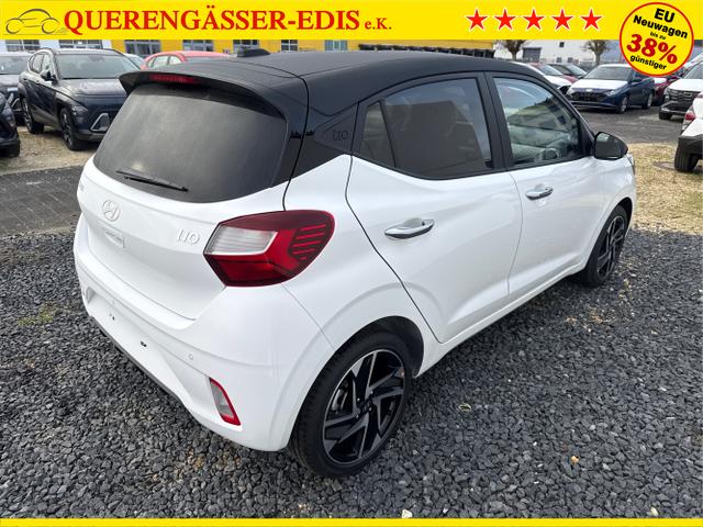 Hyundai / i10 / Wei&szlig; / / / AUT SHZ SMART KEY KLIMAAUTOMATIK AMBIENTE ALU RFK PDC NAVI 