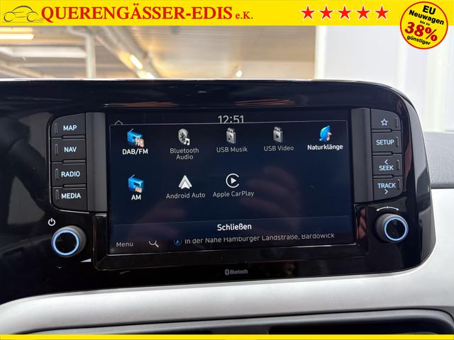 Hyundai i10 PREMIUM AUT SHZ SMART KEY KLIMAAUTOMATIK AMBIENTE ALU RFK PDC NAVI 