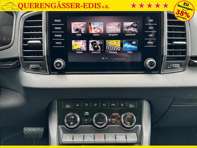 Skoda Karoq Extra Plus 2.0 TDI DSG 4x4 AHK*Android Auto*Matrix*E-Heck*SHZ*ACC*Keyless*Kamera*17" LM* 2Z Klimaauto*SUNSET 