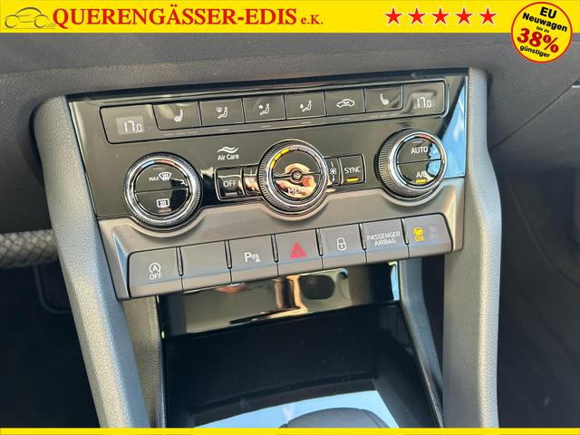 Skoda Karoq Extra Plus 1.5 TSI DSG AHK*Android Auto*Matrix*E-Heck*SHZ*ACC*Keyless*Kamera*17" LM* 2Z Klimaauto*SUNSET 