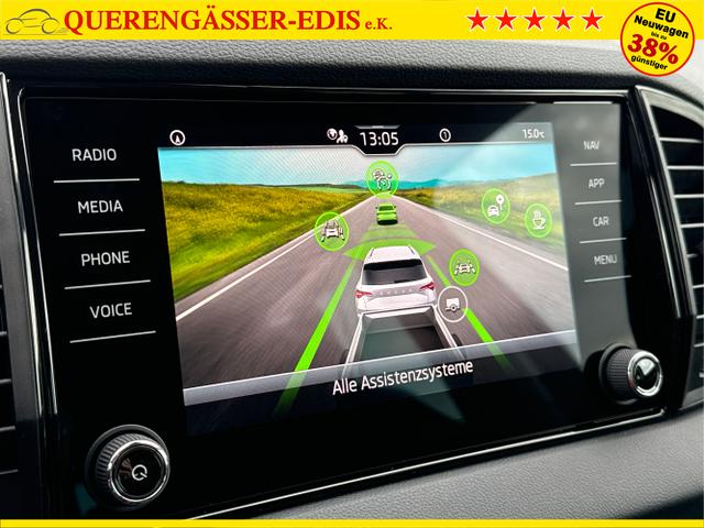 Skoda / Karoq / Schwarz / / / AHK+KAMERA+EL. HECKKL.+SHZ+ACC+KESSY+18''ALU