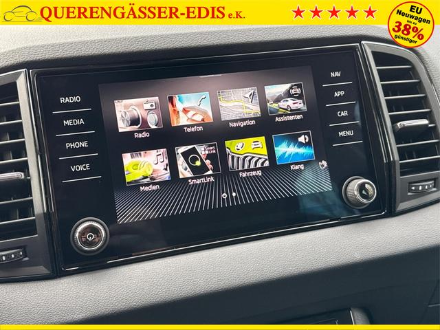 Skoda / Karoq / Silber / / / AHK+KAMERA+EL. HECKKL.+SHZ+ACC+KESSY+18''ALU