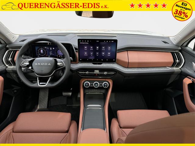 Skoda / Kodiaq / Wei&szlig; / / / LEDER+AHK+PANO+MATRIX+360 KAM+eHK+20 LM, Beispielbilder, ggf. teilweise mit Sonderausstattung