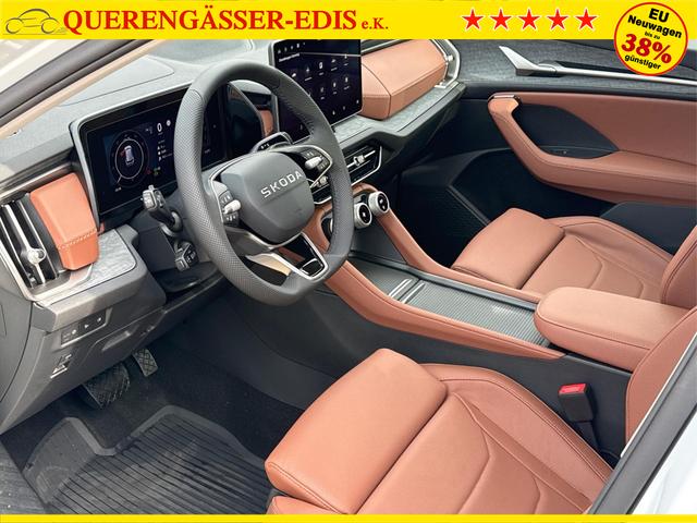 Skoda / Kodiaq / Wei&szlig; / / / LEDER+AHK+PANO+MATRIX+360 KAM+eHK+20 LM, Beispielbilder, ggf. teilweise mit Sonderausstattung