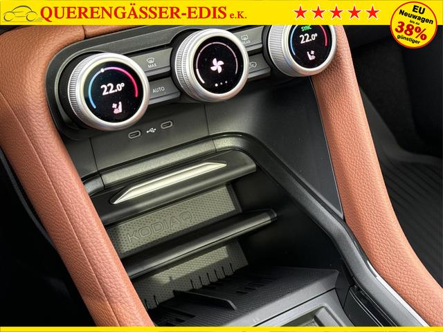 Skoda / Kodiaq / Wei&szlig; / / / LEDER+AHK+PANO+MATRIX+360 KAM+eHK+20 LM, Beispielbilder, ggf. teilweise mit Sonderausstattung