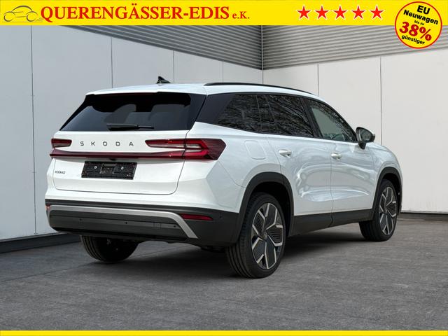 Skoda / Kodiaq / Wei&szlig; / / / LEDER+AHK+PANO+MATRIX+360 KAM+eHK+20 LM, Beispielbilder, ggf. teilweise mit Sonderausstattung