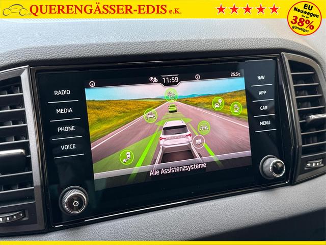 Skoda / Karoq / Silber / / / AHK+el.HECKKLAPPE+KAMERA+PDC+ACC, Beispielbilder, ggf. teilweise mit Sonderausstattung