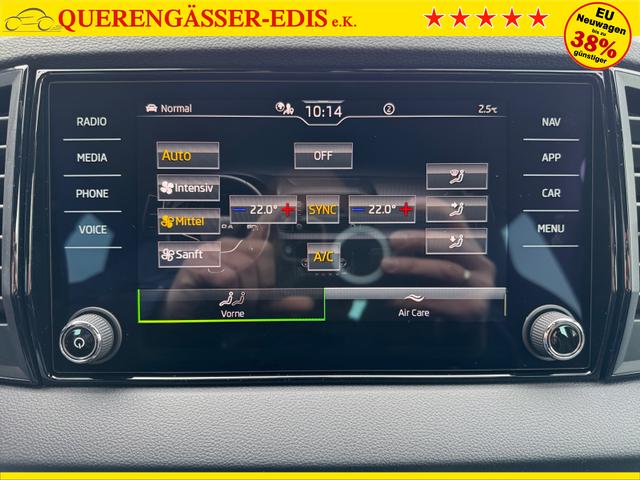Skoda Karoq 1,5 TSI DSG Sportline 2ZKli AHK ACC SHT PDC Kam 19Zo 5JG 