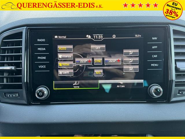 Reimport Skoda Karoq kaufen - innenraum und multimedia