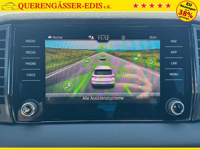 Skoda Karoq Sportline 1,5 TSI DSG 2ZKlima 4x Sitzheizung beheizte Frontscheibe Canton Totewinkel 5J Garantie 
