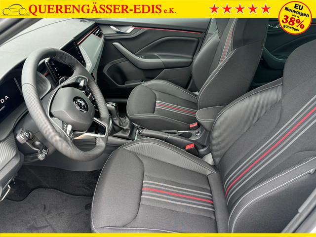 Skoda Kamiq Monte Carlo 1.5 TSI 150PS DSG/AUTOMATIK, GRAPHITE-GRAU METALLIC, Panoramadach, 17"Alu, Matrix-LED, Parksensoren v/h, Kamera, Tempomat, Virtual Cockpit, Kessy, Winter-Paket, Climatronic, Radio 8", SmartLink, Color Concept, NSW, Dachreling, Sport-M-Lederlenkrad beheizt 