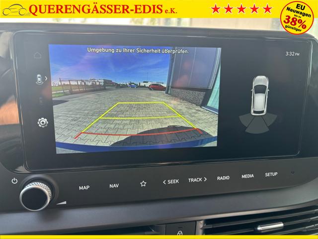 Hyundai i20 Comfort 1.2i 79PS, LUCID-LIME-Metallic, 5 Jahre Garantie, NAVIGATION 10,25", Klima, Parksensoren hinten, Rückfahrkamera, Alarm, Lederlenkrad, Tempomat, Armlehne vorne, Reserverad, 4x elektr. Fensterheber, Fernlicht-Assistent 