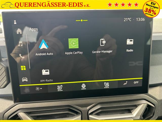 Dacia Duster Expression 1.0 ECO-G 100 (BENZIN + LPG-GASANLAGE), GRAU-METALLIC, WINTER-PAKET, 17" Alufelgen "TERGAN", Klimaanlage, Rückfahrkamera, Parksensoren hinten, LED-Scheinwerfer, Radio Media 10" Smartphone-Spiegelung, Armlehne, Dachreling, Tempomat, Verkehrszeichenerken 