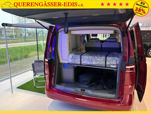 Volkswagen T7 California Ocean 2.0 TDI 150PS DSG, 16" Alu, ELEKTRISCHES Aufstelldach, Privacy-Glas, Climatronic, KÜCHE, Standheizung + FB, Sitzheizung, Park Assist, Parksensoren v/h, Kamera, IQ Light LED-MATRIX, Markise, Side ACC, Ganzjahresreifen, Radio 10" App-Connect 