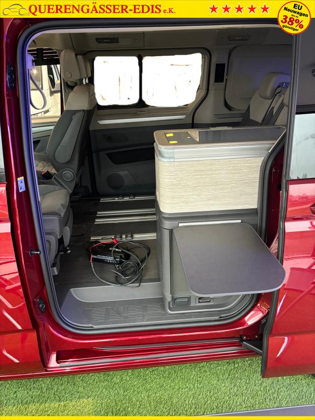 Volkswagen T7 California Ocean 2.0 TDI 150PS DSG, 16" Alu, ELEKTRISCHES Aufstelldach, Privacy-Glas, Climatronic, KÜCHE, Standheizung + FB, Sitzheizung, Park Assist, Parksensoren v/h, Kamera, IQ Light LED-MATRIX, Markise, Side ACC, Ganzjahresreifen, Radio 10" App-Connect 
