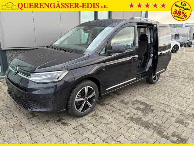 Volkswagen Caddy Style 1.5 TSI 115PS DSG/AUTOMATIK, Deep-Black, 17" Alu/Ganzjahresreifen, Winterpaket, ACC-Tempomat, Toter-Winkel, ParkAssist, Parksensoren vo/hi, Rückfahrkamera, Radio Ready2Discover 10" + Wireless AppConnect, Climatronic, Abgedunkelte Scheiben, M-Lederlenkrad 