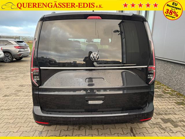 Volkswagen Caddy Style 1.5 TSI 115PS DSG/AUTOMATIK, Deep-Black, 17" Alu/Ganzjahresreifen, Winterpaket, ACC-Tempomat, Toter-Winkel, ParkAssist, Parksensoren vo/hi, Rückfahrkamera, Radio Ready2Discover 10" + Wireless AppConnect, Climatronic, Abgedunkelte Scheiben, M-Lederlenkrad 