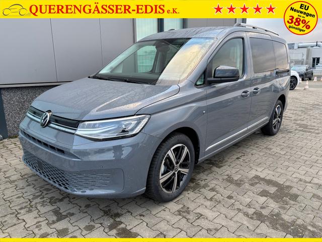 Volkswagen Caddy Style MAXI 7-SITZER 1.5 TSI 115PS DSG/AUTOMATIK, PURE-GREY, 17" Alu/Ganzjahresreifen, Winterpaket, ACC-Tempomat, Toter-Winkel, ParkAssist, Parksensoren vo/hi, Rückfahrkamera, Radio Ready2Discover 10" + Wireless AppConnect, Climatronic, Abgedunkelte Scheiben 