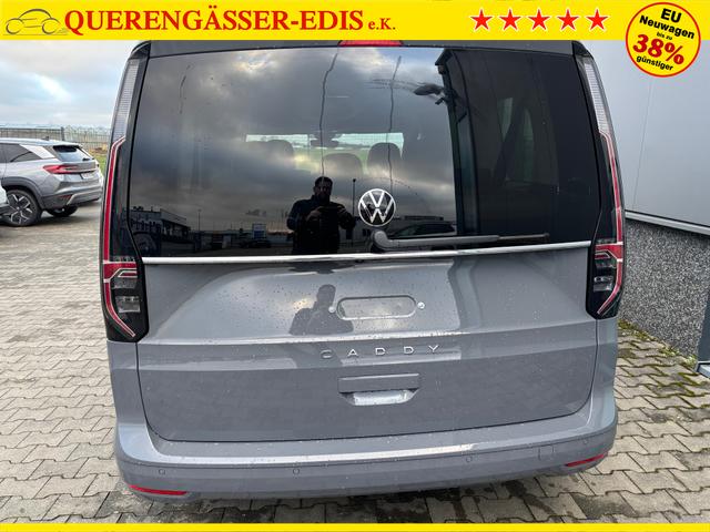 Volkswagen Caddy Style MAXI 7-SITZER 1.5 TSI 115PS DSG/AUTOMATIK, PURE-GREY, 17" Alu/Ganzjahresreifen, Winterpaket, ACC-Tempomat, Toter-Winkel, ParkAssist, Parksensoren vo/hi, Rückfahrkamera, Radio Ready2Discover 10" + Wireless AppConnect, Climatronic, Abgedunkelte Scheiben 