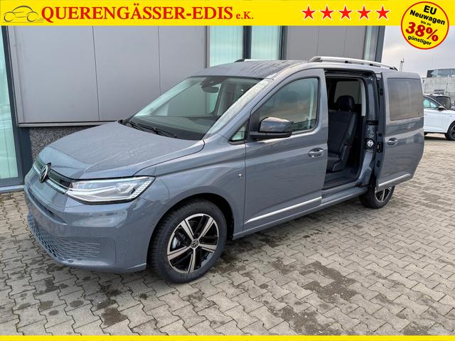 Volkswagen Caddy Style MAXI 7-SITZER 1.5 TSI 115PS DSG/AUTOMATIK, PURE-GREY, 17" Alu/Ganzjahresreifen, Winterpaket, ACC-Tempomat, Toter-Winkel, ParkAssist, Parksensoren vo/hi, Rückfahrkamera, Radio Ready2Discover 10" + Wireless AppConnect, Climatronic, Abgedunkelte Scheiben 