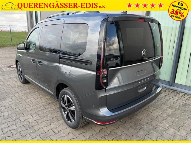 Volkswagen Caddy Style 1.5 TSI 115PS DSG/AUTOMATIK, Grau-Metallic, 17" Alu/Ganzjahresreifen, Winterpaket, ACC-Tempomat, Toter-Winkel, ParkAssist, Parksensoren vo/hi, Rückfahrkamera, Radio Ready2Discover 10" + Wireless AppConnect, Climatronic, Abgedunkelte Scheiben, M-Lederlenk 