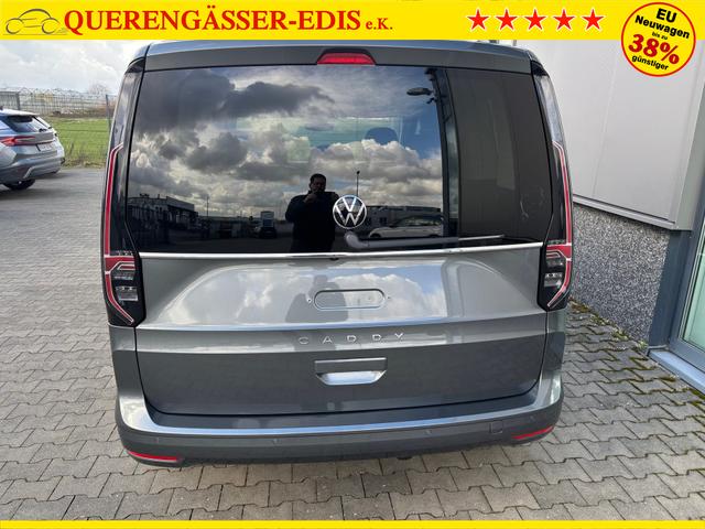 Volkswagen Caddy Style 1.5 TSI 115PS DSG/AUTOMATIK, Grau-Metallic, 17" Alu/Ganzjahresreifen, Winterpaket, ACC-Tempomat, Toter-Winkel, ParkAssist, Parksensoren vo/hi, Rückfahrkamera, Radio Ready2Discover 10" + Wireless AppConnect, Climatronic, Abgedunkelte Scheiben, M-Lederlenk 