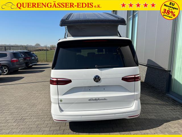 Volkswagen T7 California Ocean 2.0 TDI 150PS DSG, 16" Alu, ELEKTRISCHES Aufstelldach, Privacy-Glas, Climatronic, KÜCHE, Standheizung + FB, Sitzheizung, Park Assist, Parksensoren v/h, Kamera, IQ Light LED-MATRIX, Markise, Side ACC, Ganzjahresreifen, Radio 10" App-Connect 