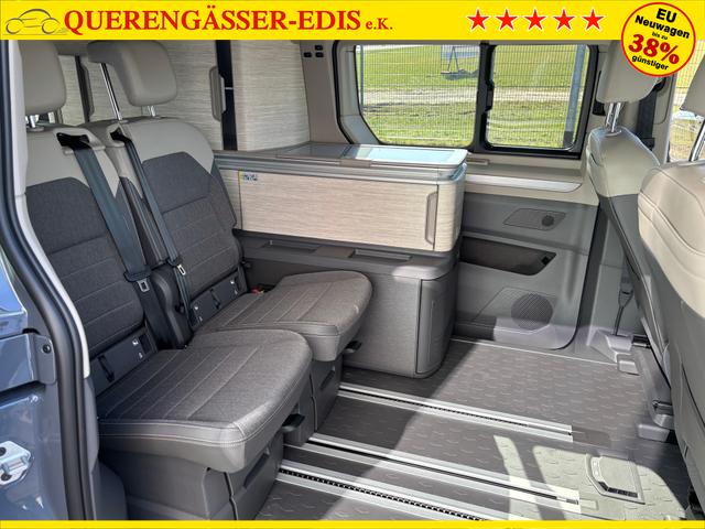 Volkswagen T7 California Ocean 2.0 TDI 150PS DSG, 16" Alu, ELEKTRISCHES Aufstelldach, Privacy-Glas, Climatronic, KÜCHE, Standheizung + FB, Sitzheizung, Park Assist, Parksensoren v/h, Kamera, IQ Light LED-MATRIX, Markise, Side ACC, Ganzjahresreifen, Radio 10" App-Connect 